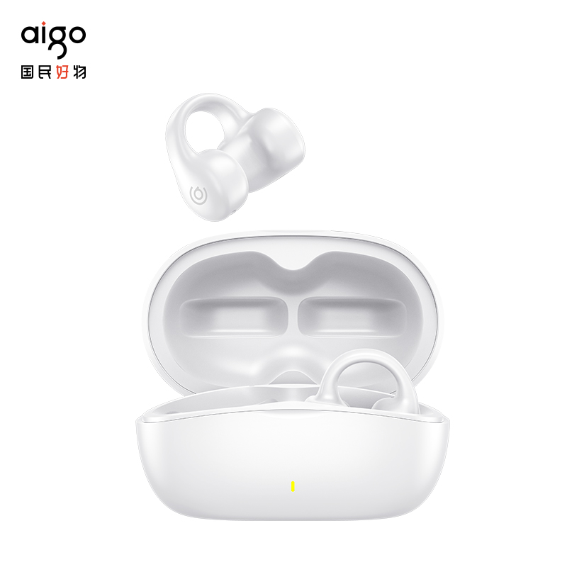 爱国者(AIGO) TWS蓝牙耳机耳夹式TX02白色