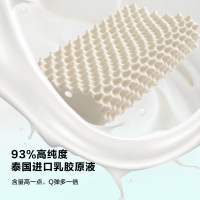 全友家居乳胶枕头乳胶护颈枕成人橡胶枕记忆枕