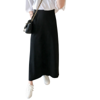 及踝半身长裙女夏学生裙2018显瘦A字裙港味包臀高腰半身裙