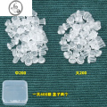 JiMi耳堵硅胶透明耳钉堵固定耳环后塞防过敏塑料耳帽耳扣耳背皮堵胶塞 耳堵中号+大号各200共400颗两盒