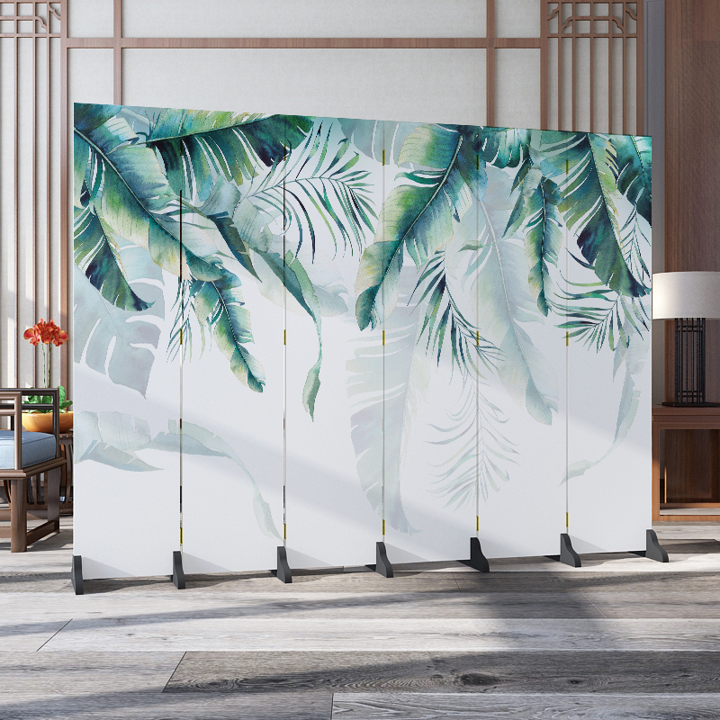 中式屏风卧室遮挡家用装饰隔断墙客厅酒店办公室折叠移动双面折屏 红色爆款13