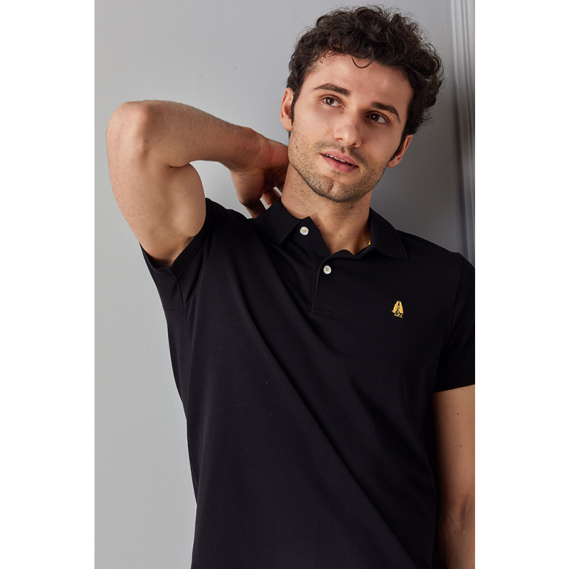 hushpuppies暇步士夏季新款纯棉短袖t恤翻领polo衫pdjc008d