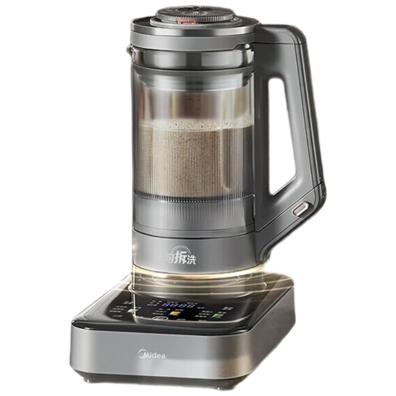 美的(Midea)破壁机家用豆浆机可拆洗多功能料理机1.75L榨汁机3-4人用搅拌机全自动免煮辅食机 MJ-BL1587