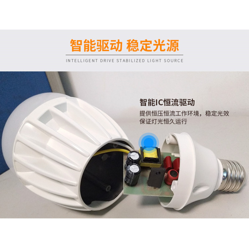 LED55w大功率节能灯泡单只装