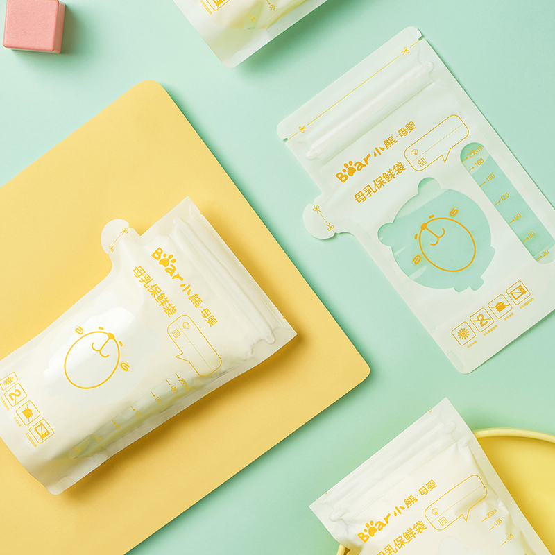 小熊电器(Bear)储奶袋/瓶 30只装 母乳奶水保鲜袋 母乳存储袋一次性奶袋 200ml MW-C0034