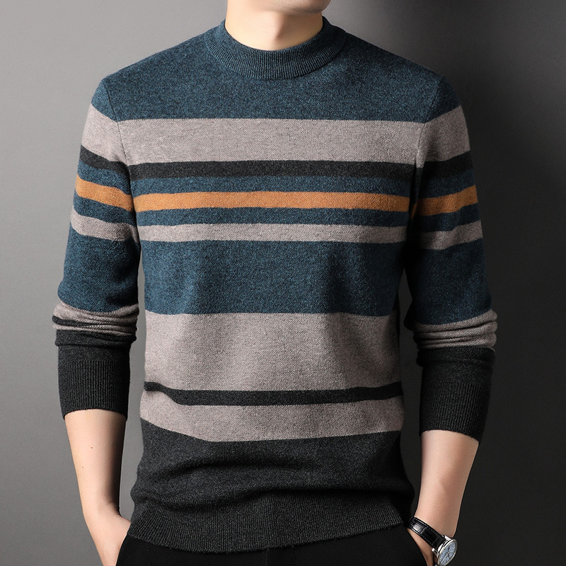 100纯羊绒衫男士大码商务青中年加厚羊毛衫男eerds高端羊绒衫男毛衣