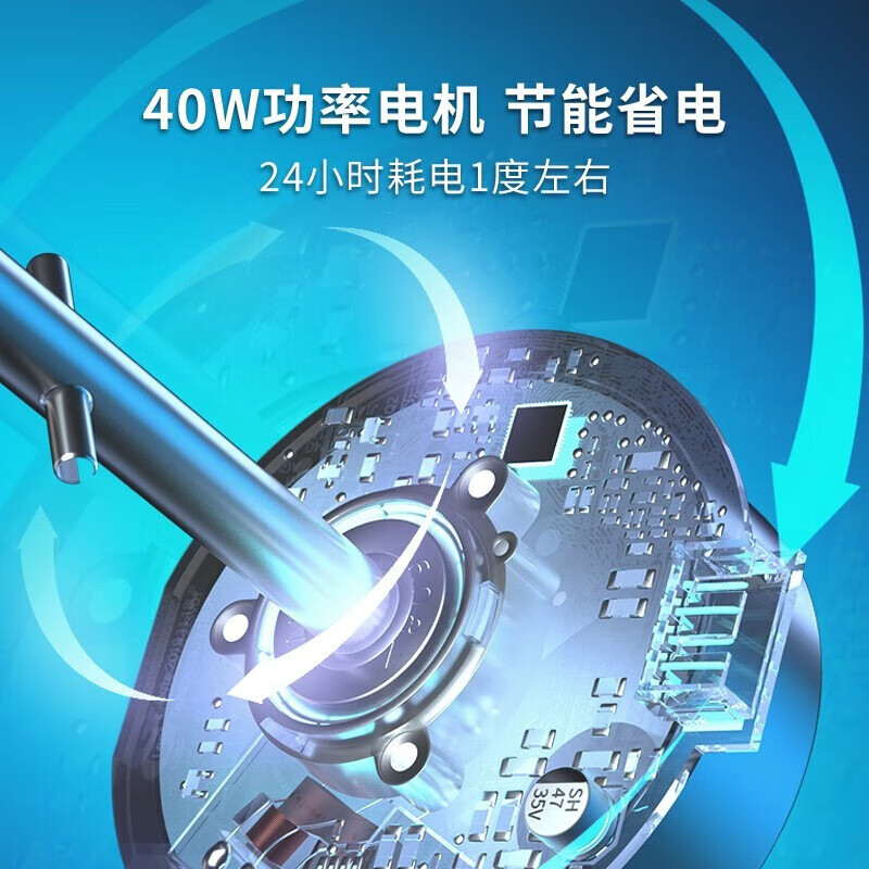飞利浦(PHILIPS)空气循环扇家用冷风扇立式落地扇 直流变频APP远程遥控12档风速ACR3142CF