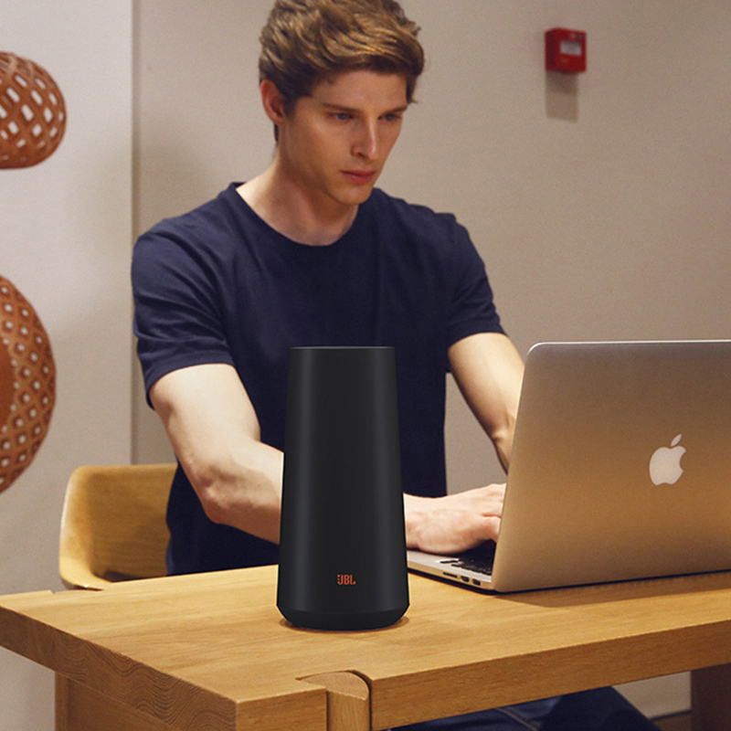 JBL TOWER SMART音乐城堡无线蓝牙音箱人工智能WIFI语音AI音响 黑色