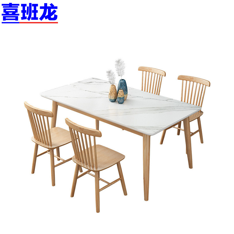 喜班龙 餐桌 c120+4椅 套高清大图