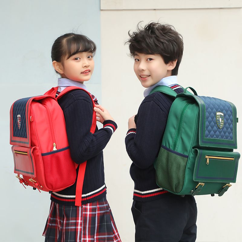 维多利亚旅行者(victoriatourist)小学生书包英伦儿童书包减负双肩电脑数码包 大容量 S8033小版 绿色