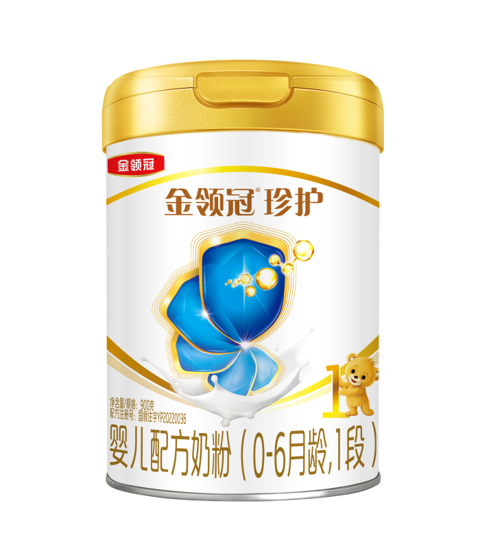 伊利(YILI)金领冠珍护婴儿配方奶粉 1段(0-6个月适用) 900g罐装高清大图