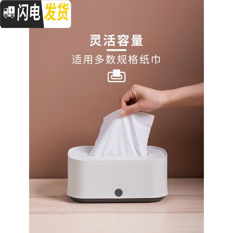三维工匠创意纸巾盒北欧风ins家用多功能客厅茶几收纳盒装纸巾抽纸盒高清大图