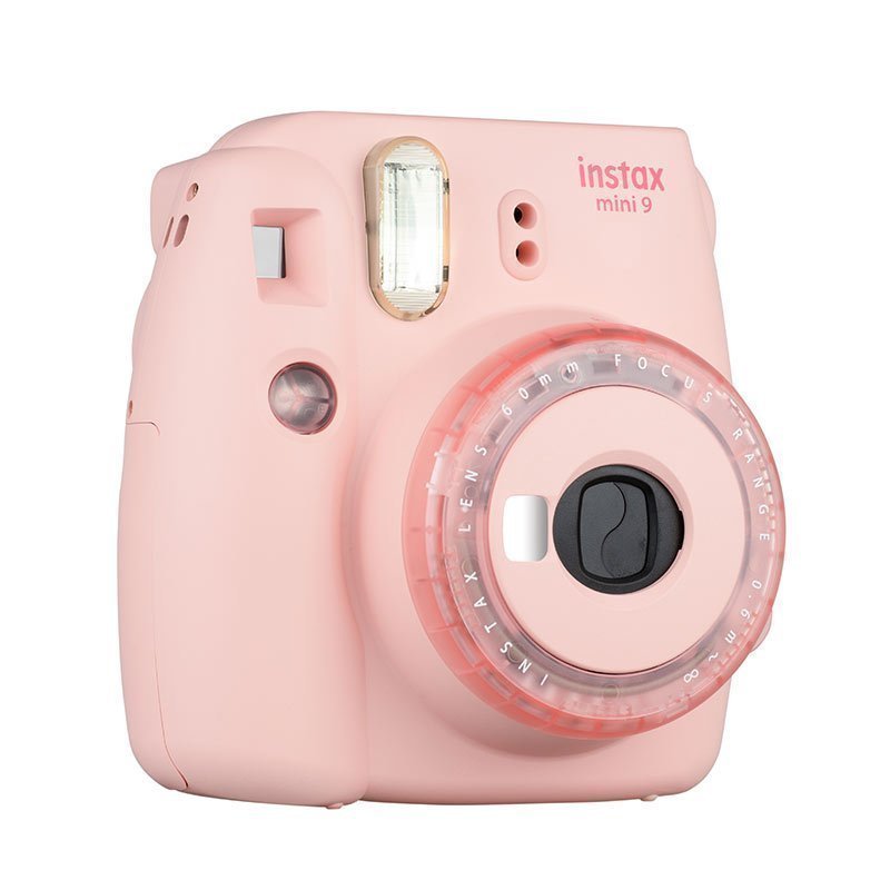 富士(FUJIFILM)INSTAX 立拍立得一次成像 胶片相机 mini9 (mini8升级款) 蜜桃粉 果冻相机
