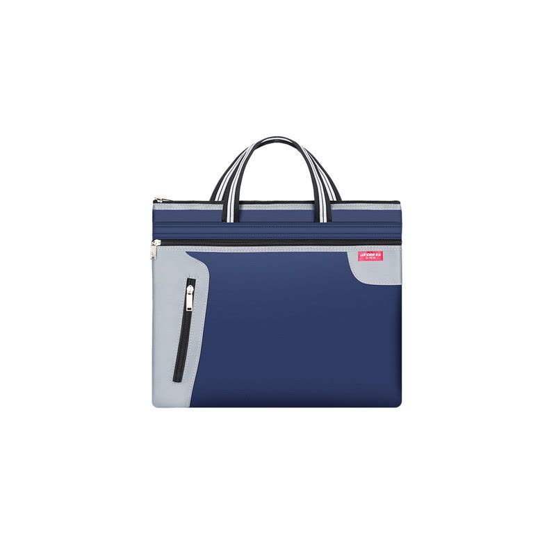 帆布手提文件袋a4公文包办公包会议袋拉链袋防水印刷广告图片