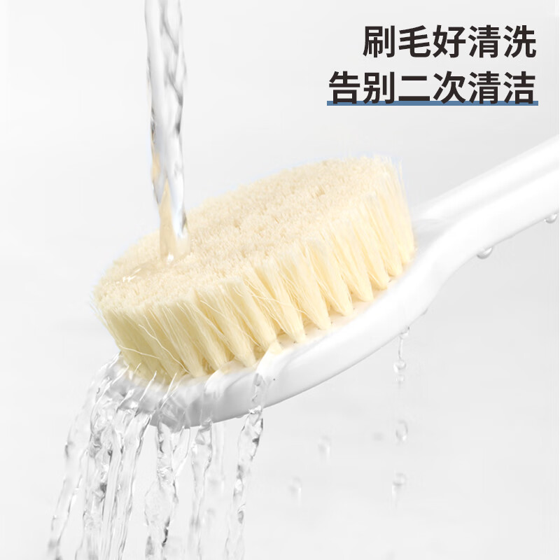 毕亚兹 洗澡刷子日式长柄软毛护肤沐浴刷搓背刷搓澡刷子高清大图