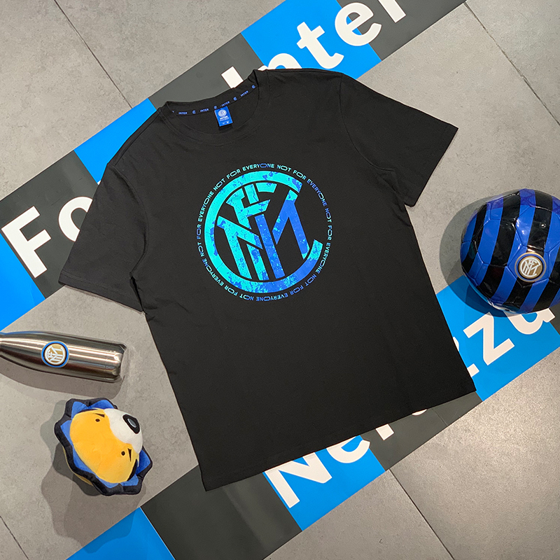 国际米兰俱乐部Inter Milan官方2020夏季男新款T恤简约时尚运动休闲短袖圆领套头衫高档棉质印花设计感百搭上衣