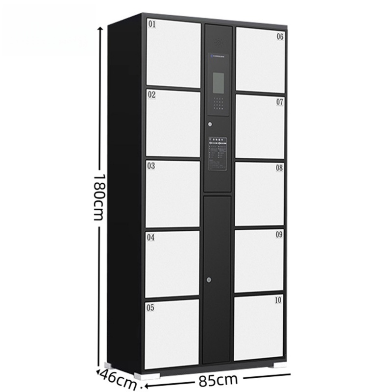 智叶舟智能储物柜人脸识别10门850*460*1800mm台高清大图