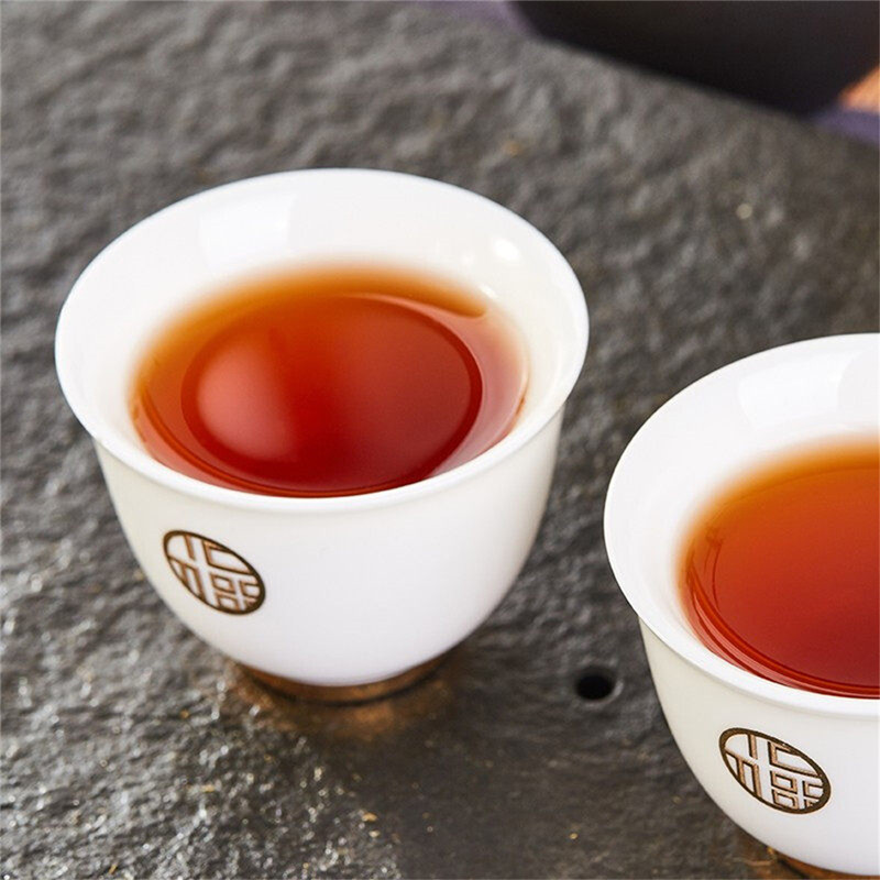 [茶礼推荐] 中茶湖南安化黑茶2018年如意金砖五年陈手筑茯砖茶 950克