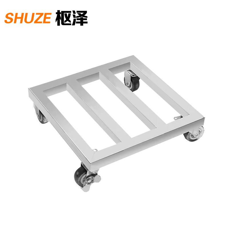 枢泽 不锈钢移动托架 350*350*68mm 个高清大图