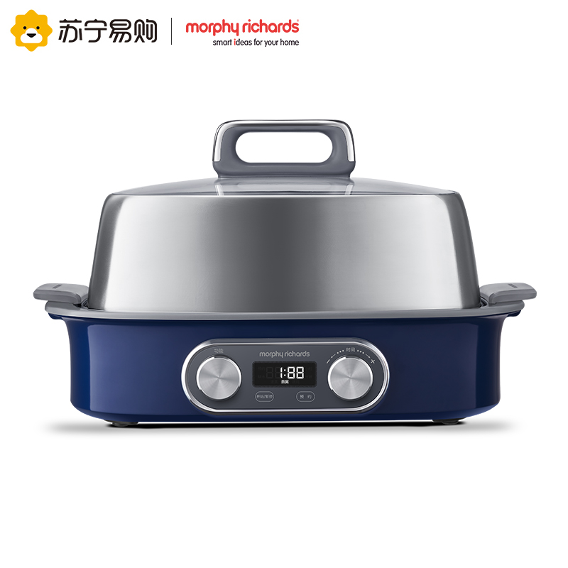 摩飞电器电蒸锅蒸汽锅多功能家用小型隔水蒸炖锅全自动预约蒸煮锅MR1168(单层)高清大图