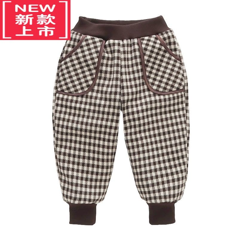 可莉允女童加绒裤子2022新款儿童洋气保暖休闲裤宝宝棉裤冬季加厚外穿保暖裤图片