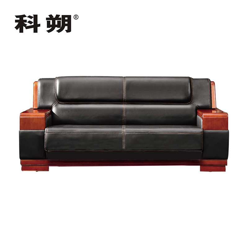 科朔 沙发 办公接待沙发商务沙发 牛皮三人位 XTD9083N