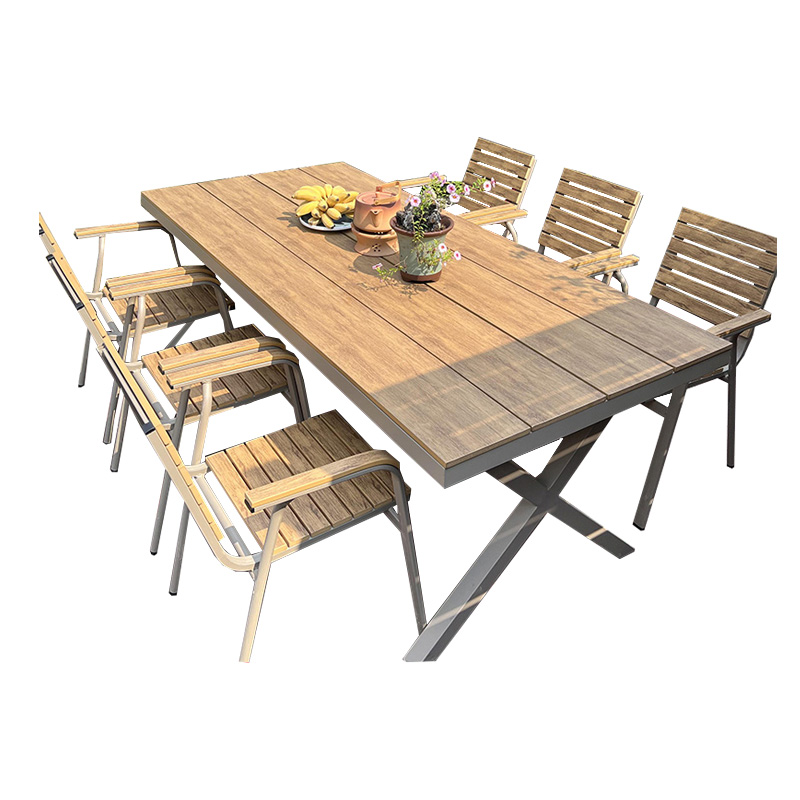 翼澜 户外桌椅 6椅 套高清大图