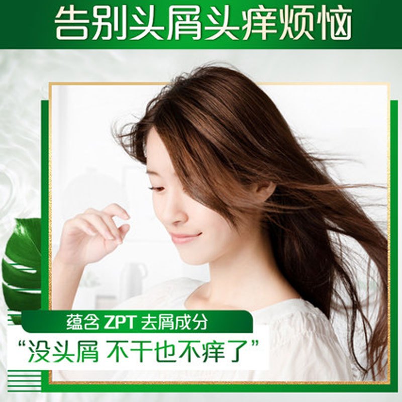 飘柔洗发水 500ml 滋润去屑(男士女士通用)