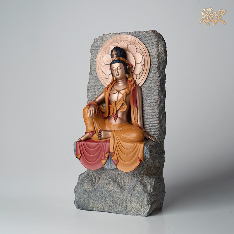 美帮汇全铜摆件《致美宋韵之水月观音》 铜工艺品 佛像摆件高清大图