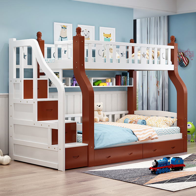 百冠环球全实木儿童床上下床高低床母子床子母床双层床实木床上下铺