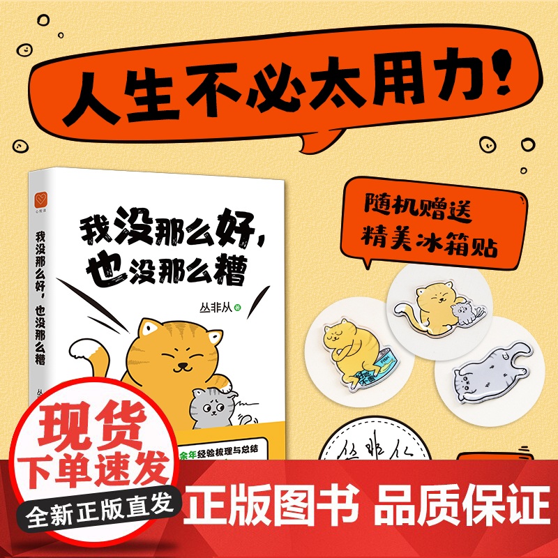 我没那么好也没那么糟 丛非从养育你内心的小孩作者十年精华之作 非鸡汤 不矫情 正版书籍 正能量心理学书籍