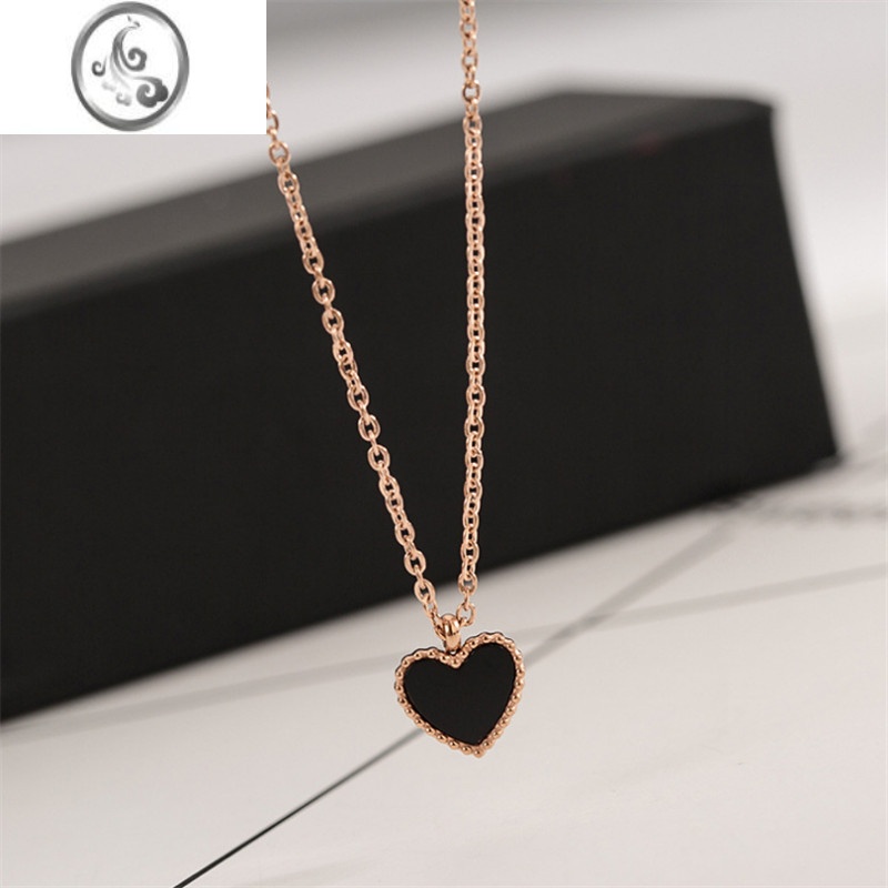 JiMi时尚爱心项链带可调延长链