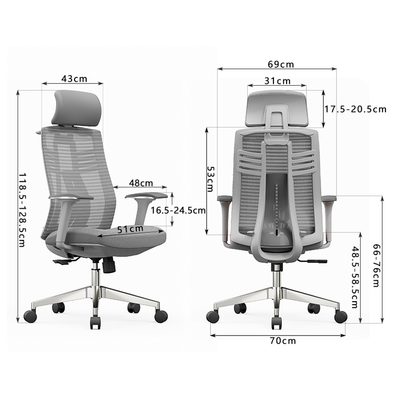 初嘉(CJ) BGY-22人体工学椅电脑椅撑腰办公椅家用老板椅电竞椅靠背转椅座椅高清大图