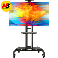 NB AVA1500-60-1P(32-65英寸)液晶电视支架移动推车落地式显示器支架教学视频会议电视架小米电视挂架黑色