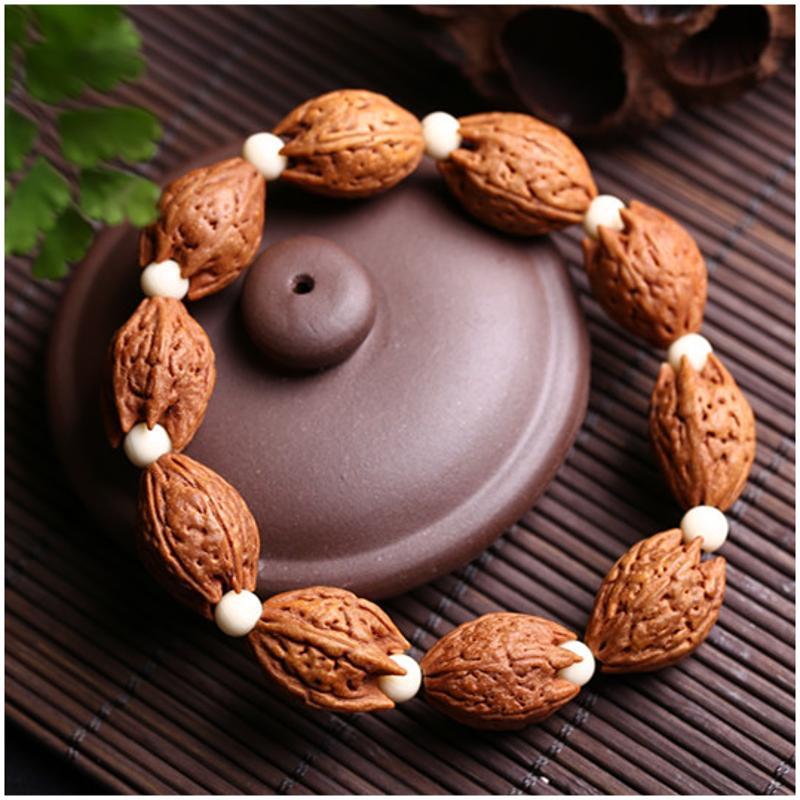 尼泊尔佛手莲花金刚菩提子佛手转运招财手串佛珠手链念珠送女朋友七夕