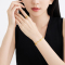 周大福love you情侣足金黄金戒指女计价(工费120元)EOF185七夕礼物