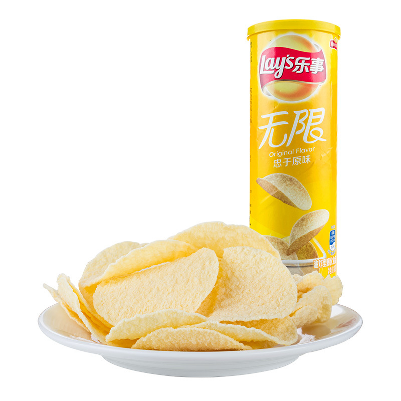 乐事 薯片桶装 104g原味