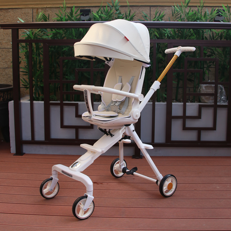 溜娃双向婴儿推车可坐躺轻便折叠高景观儿童手推车遛娃神器