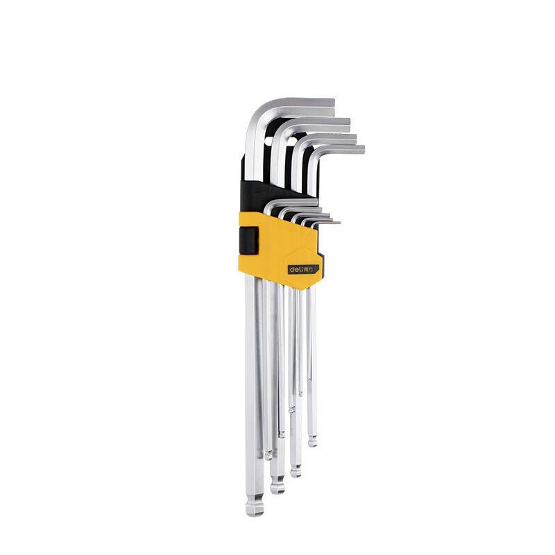 得力工具DL3090加长球头内六角9件套1.5-10(mm)(新VI)(套)高清大图
