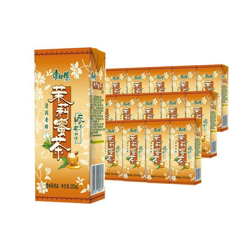 康师傅茉莉蜜茶250ml*10盒整箱下午茶饮料解渴饮品夏日果汁水