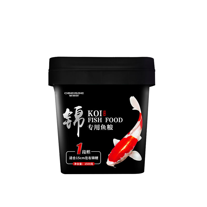 锦鲤饲料鱼食不浑水鱼食观赏鱼粮增色增体大中小型颗粒小金鱼饲料高清大图