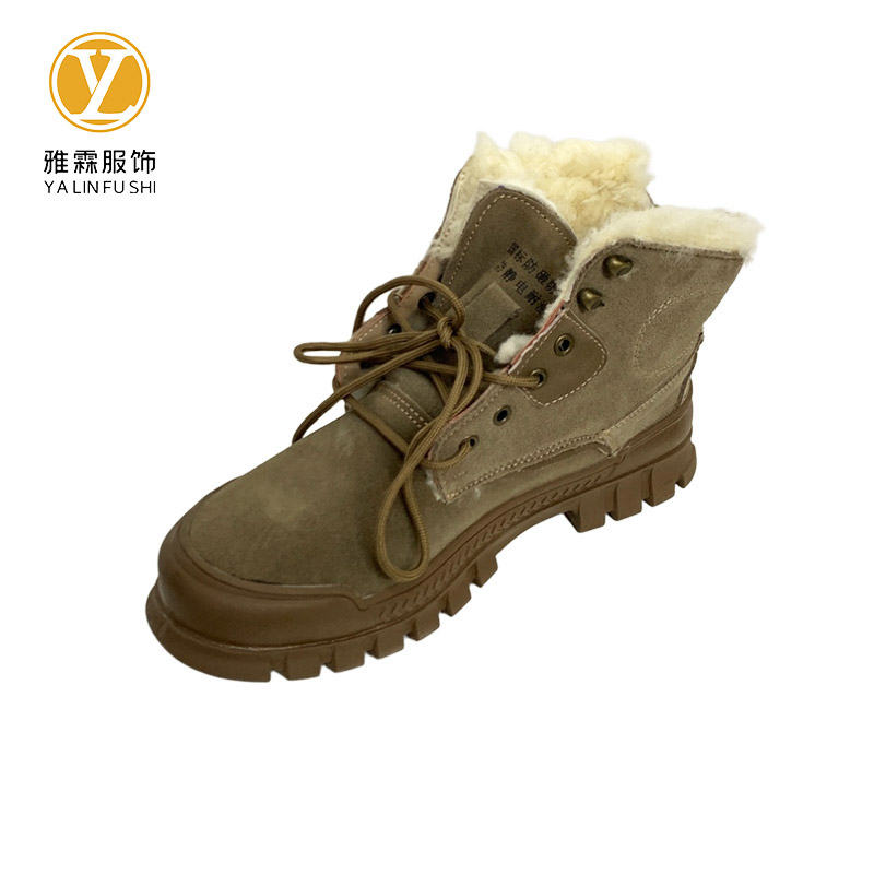 雅霖服 国标防刺穿防静电反绒皮鞋YLF3516-B9 双高清大图