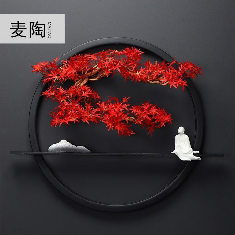新中式迎客松现代简约家用北欧装饰客厅沙发背景墙装饰画壁画挂画_495_1