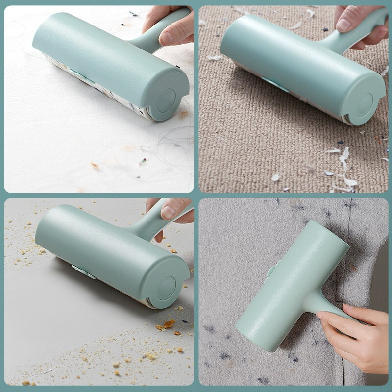 大号粘毛器滚筒16厘米可撕式替换纸芯沾毛器除尘滚翻盖系列