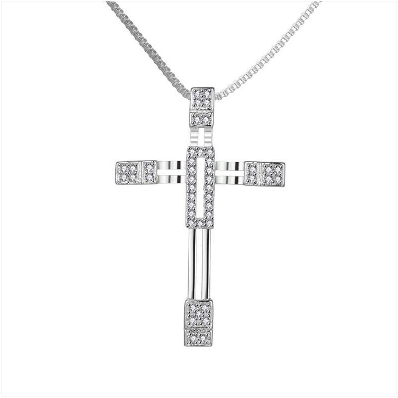 N344 Women Silver Necklace 镀925纯银女项链日韩版锁骨链潮人送女朋友七夕情人节礼物