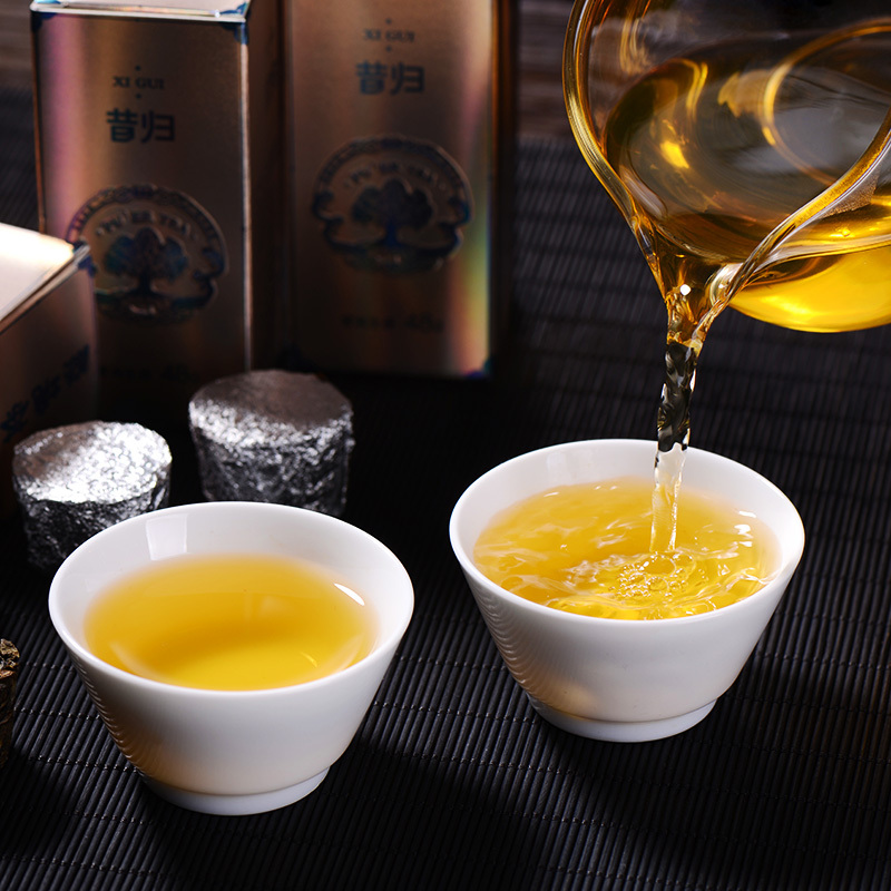茗纳百川 茗茶叶 云南普洱生茶 昔归古树普洱小沱茶 昔归龙柱240克小礼盒装