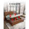 现代简约中式胡桃木实木床1.8米双人床经济型1.5m储物床主卧家具