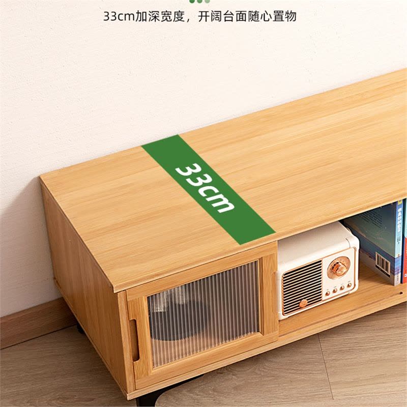 电视柜简约现代茶几古达电视机柜组合小户型客厅伸缩轻奢地柜卧室图片