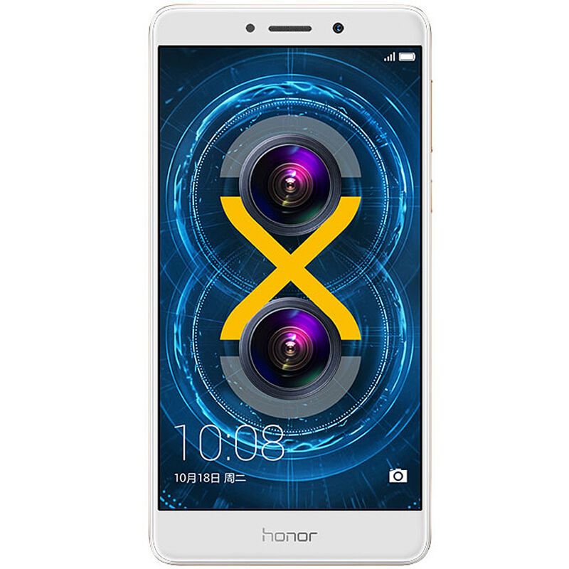 荣耀honor 畅玩6X (3GB+32GB)铂光金色 移动4G手机 后置双镜头金属机身5.5英寸高清屏3340mAh大容量电池