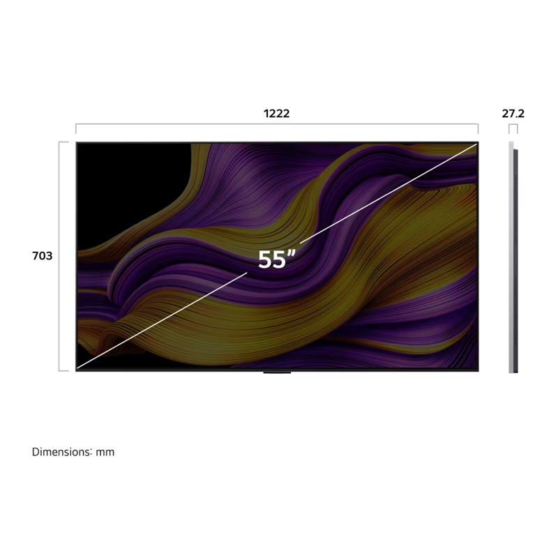 [2025款]LG OLED55G5PCA 55英寸C4升级款纤薄贴墙安装 144Hz高刷OLED游戏电视高清大图